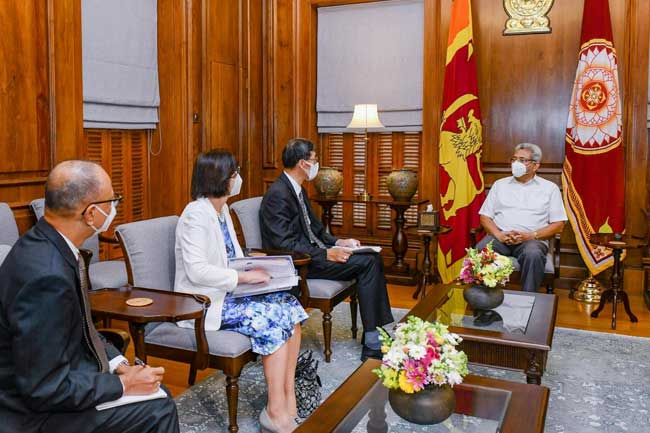 Top IMF official calls on President Rajapaksa