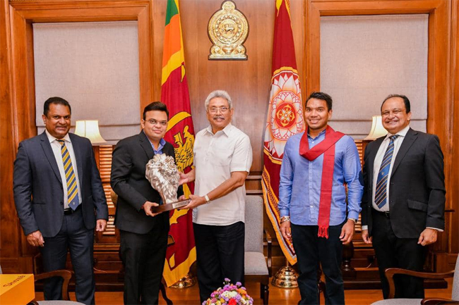 Asian Cricket Council chief calls on President Rajapaksa