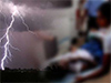 Dozens including children hospitalized after being struck by lightning