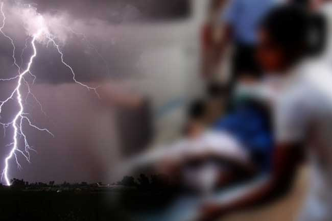 Dozens including children hospitalized after being struck by lightning