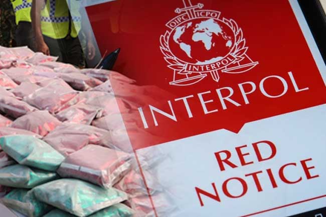 Interpol Red Notices issued against over 130 Sri Lankan drug traffickers