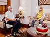 Indian foreign minister meets Sri Lankan President and PM