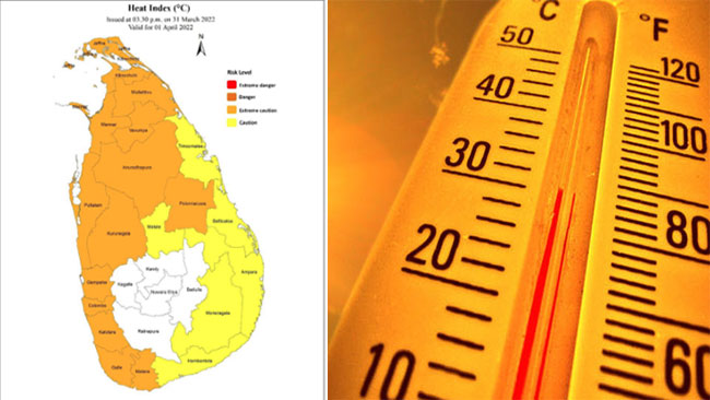 Heat index advisory issued for several provinces