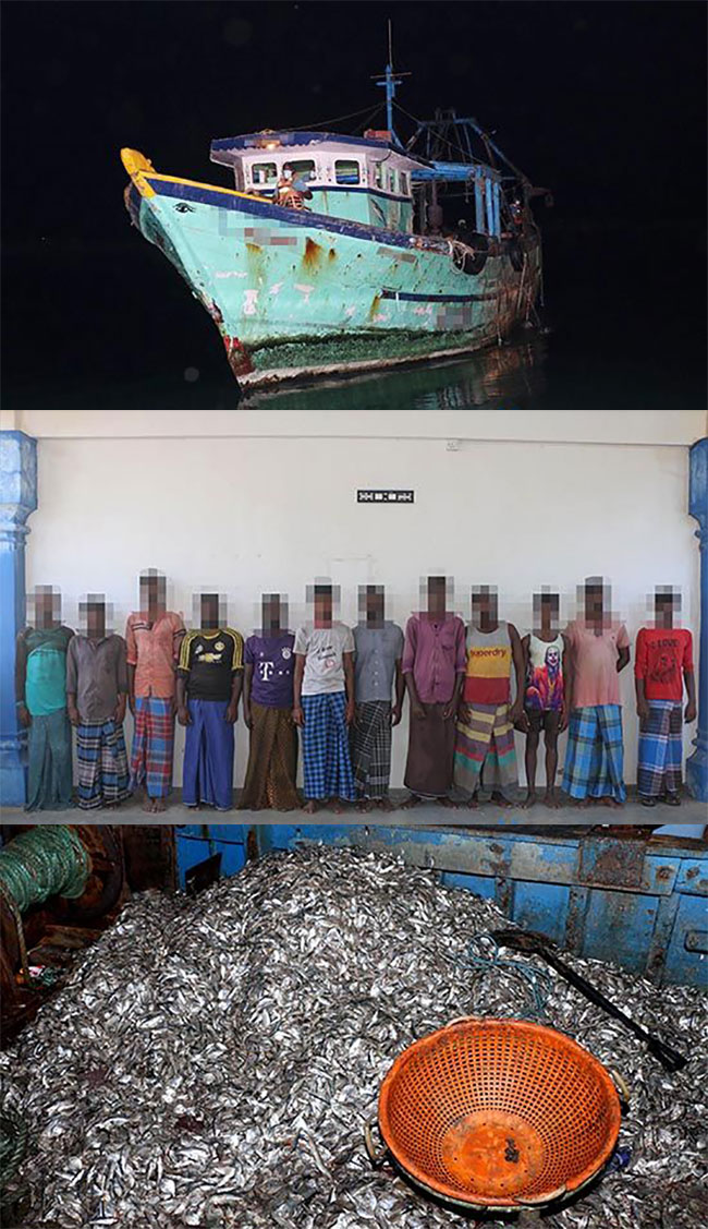 Navy arrests 12 Indian fishermen along with trawler