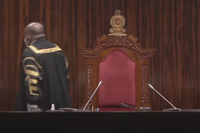 Parliament temporarily adjourned after heated debate