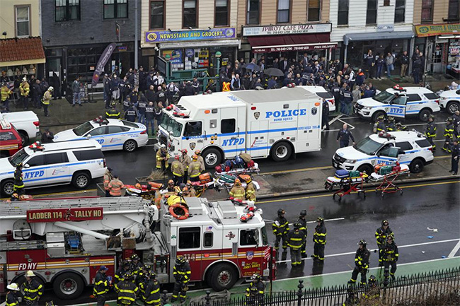 At least 16 injured in New York City subway shooting