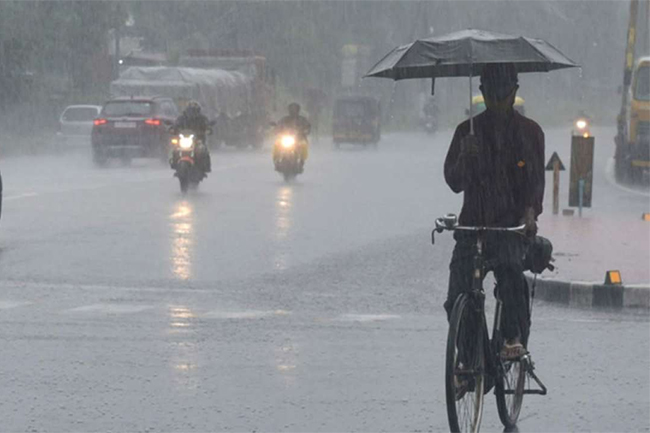 Showers or thundershowers in several provinces later today