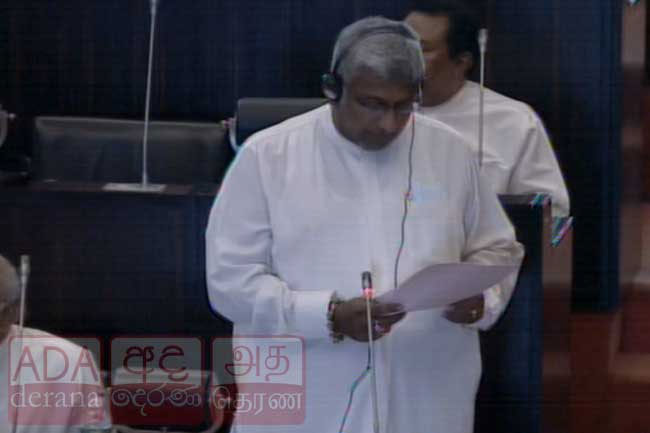Public Security Ministers statement in parliament on Rambukkana incident