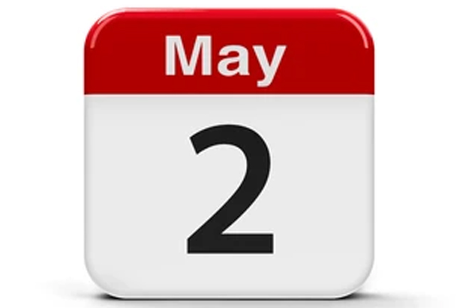 May 02 declared a public holiday