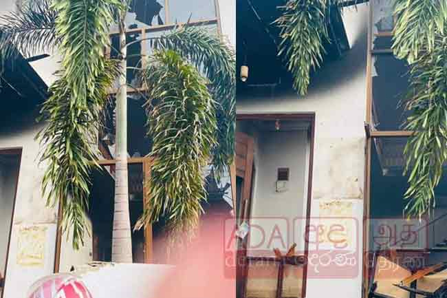 Moratuwa Mayors residence set on fire 