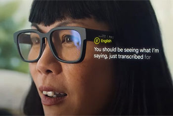 Google’s second try at computer glasses translates conversations in real time