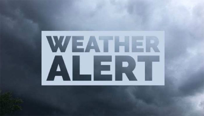 Weather advisory issued for heavy rain and strong winds