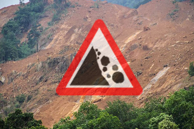 Landslide early warning for 6 districts extended as heavy rains prevail