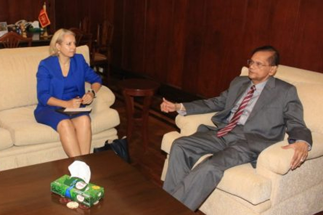 British envoy calls on Foreign Minister to discuss recent developments 