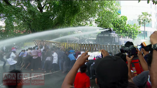 Police fire tear gas to disperse protesters near WTC