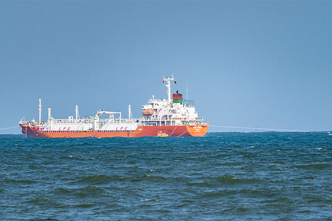 3,500 MT shipment of LP gas reaches island