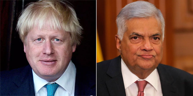 UK PM speaks to Ranil, pledges continued support to Sri Lanka
