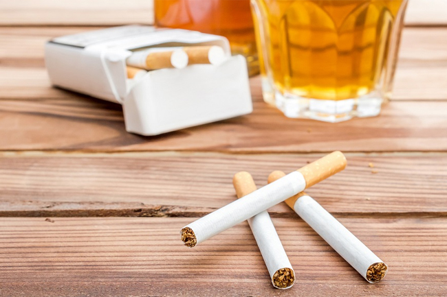 Prices of cigarettes and liquor increased