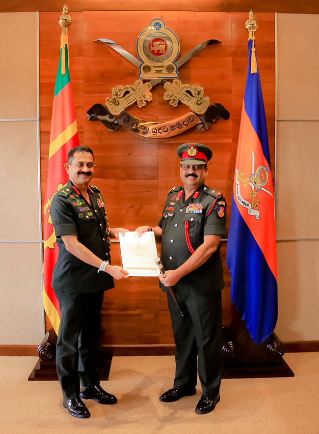 New Chief of Staff appointed to Sri Lanka Army