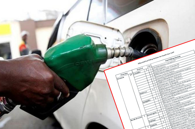 74 filling stations allocated to supply fuel for health workers
