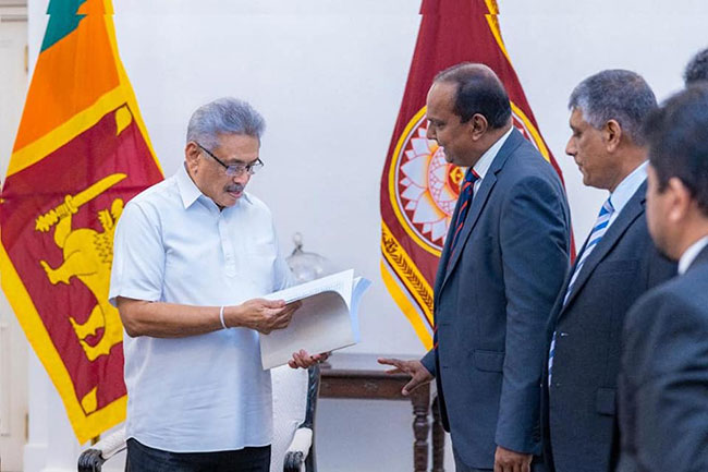 Final inquiry report on Sri Lanka Customs handed over to President