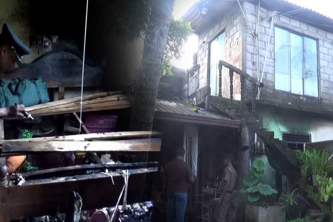 Petrol stored in container caused Kahatuduwa house fire?
