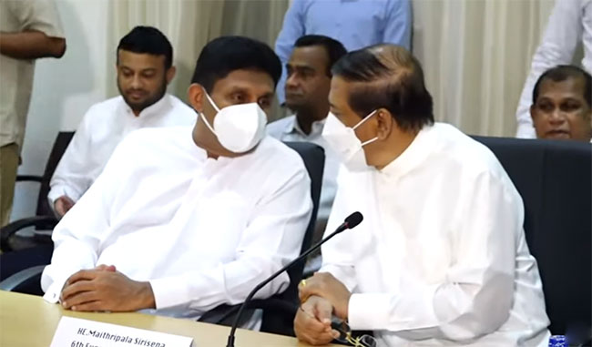 Sajith and Maithripala hold crucial talks on constitutional reforms