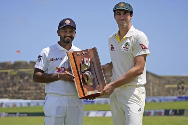 Australia wins toss, bats first in 2nd cricket test vs Sri Lanka