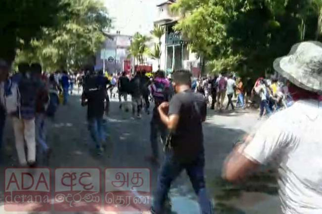 Police fire tear gas at protesters near PMs Office