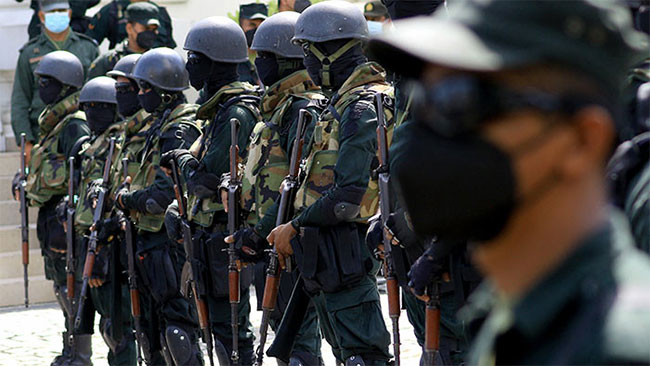Army personnel empowered to use force to protect lives & state property from harm  