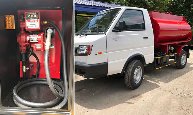 Mobile fuel dispensers for three-wheeler and generator requirements