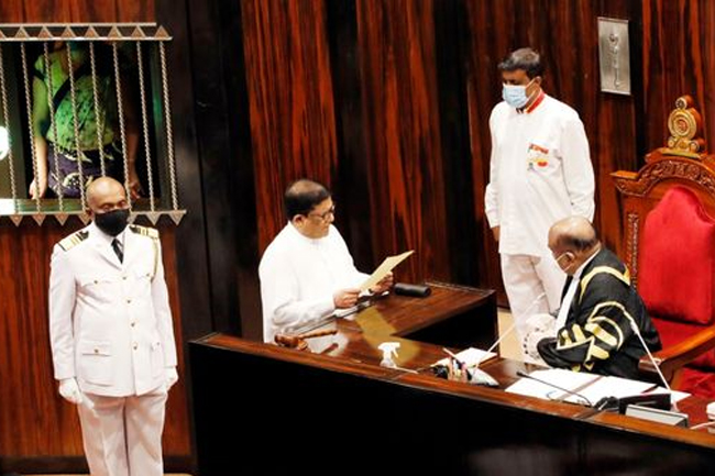 Vajira Abeywardena sworn in as UNP National List MP