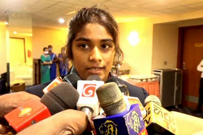 Nethmi Ahinsa returns to Sri Lanka with CWG bronze medal; reveals Olympic ambition