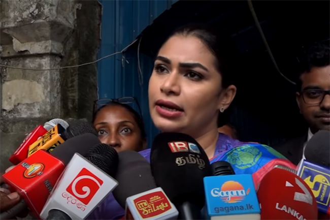 Hirunika leaves CID after recording hours-long statement
