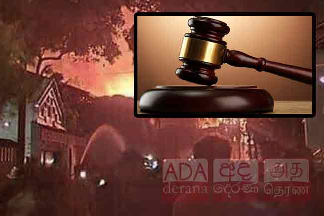 Seven arrested over torching of Presidents residence remanded further
