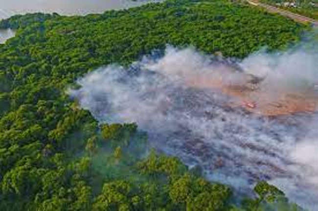 SLAF operation underway to douse fire at Muthurajawela