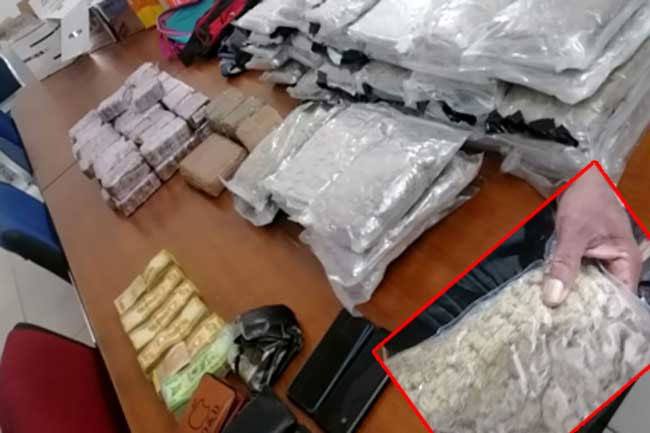 Three suspects arrested with large haul of drugs in Peliyagoda