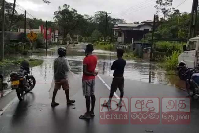 Major flood situation as water level of Kalu River tributary rises