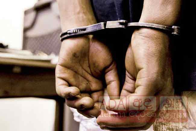 Molkawe Chamiya arrested with stolen items worth Rs. 2 million