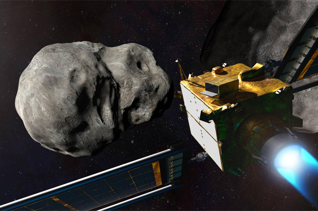 NASA spacecraft collides with asteroid in planetary defence test