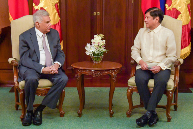 Sri Lanka and Philippines presidents engage in bilateral talks