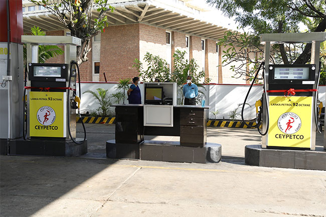 Two fuel dispensers at filling station in Colombo 07 sealed off