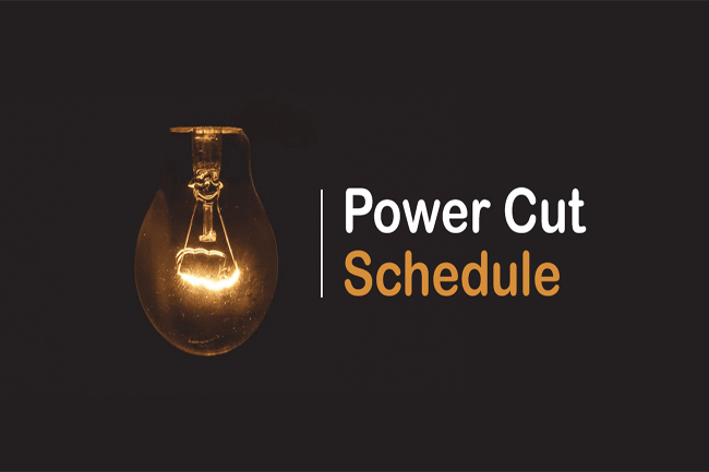 Power cut schedule for tomorrow