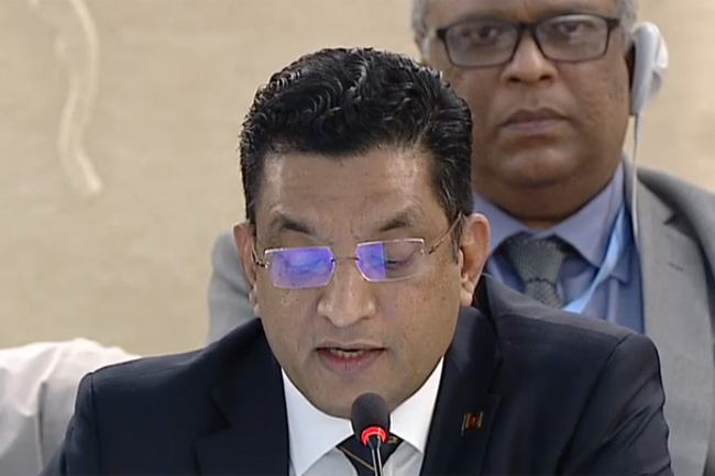 Sri Lanka categorically rejects new resolution: Sabry tells UNHRC