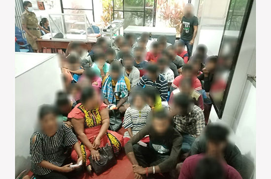 45 would-be illegal migrants held in Habaraduwa