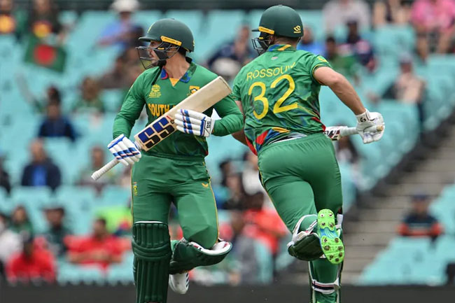 Rossouws 109 leads South Africa to big win at T20 World Cup