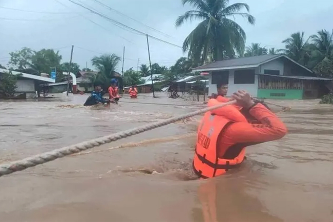 At least 45 dead in severe tropical storm in Philippines