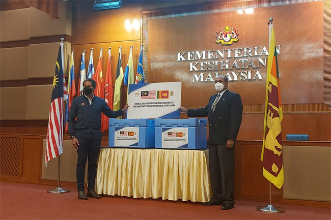 Malaysia donates urgently required medical supplies to Sri Lanka