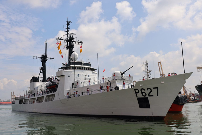 Offshore patrol vessel donated by US arrives in Colombo