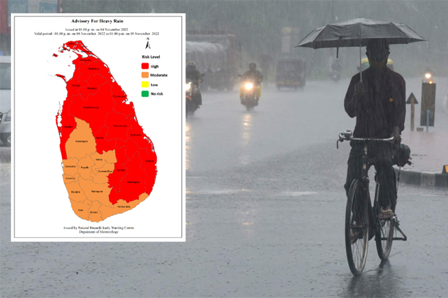 Meteorology Dept. issues advisory for heavy rains